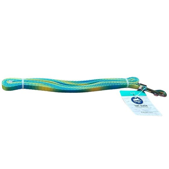 Whisker‎ City Cat Kitten Leash Blue Yellow Green Ombre 6 FT - Picture 2 of 3